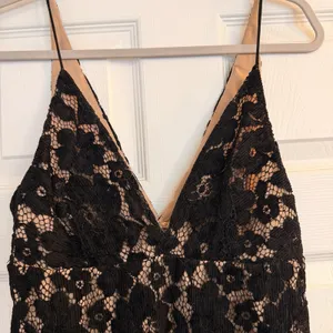 Free People Sz‎ 2 Dangerous Love Mini Dress Black Lace WhimsiGoth Dark Fairycore thumbnail 6