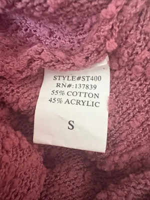 Dreamers Pink Oversized Cardigan S Cozy Slouchy Soft Girl Open Front Sweater thumbnail 8