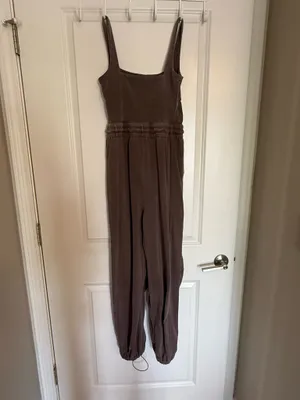 Free people movement inbound jumpsuit xs brown thumbnail 4