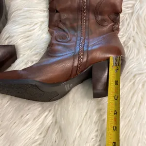 White Mountain, Santa Fe, Western CowboyBoots size 8.5 brown color thumbnail 9