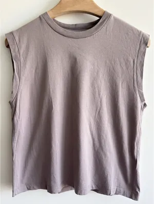 Abercrombie & Fitch Soft Essential Muscle Tank Top Mauve Cotton Size S thumbnail 2