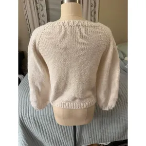 Cottage Core Granny square crochet sweater thumbnail 2