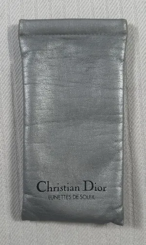 Vintage Christian Dior Sunglasses Case Glasses Case Silver Lunettes De Soleil thumbnail 1