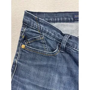 Rock & Republic Women Size 12 Bootcut Blue Jeans Medium Wash Embellished Pockets thumbnail 7