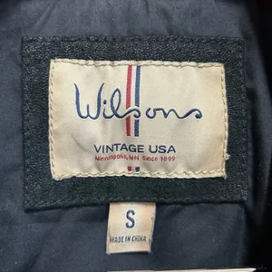 Vintage Wilson Jacket size small Black Motorcycle Suede Genuine Leather Zip up thumbnail 6