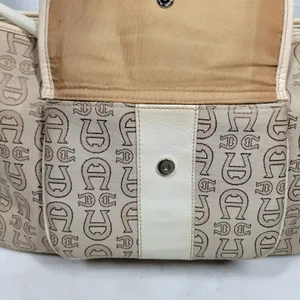 Vintage Etienne Aigner Monogram Logo Tote Shoulder Bag Large Office Pockets thumbnail 7
