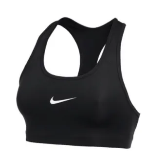 Nike Black Medium Support Non Padded Swoosh 2.0 Sports Bra Size Small thumbnail 1