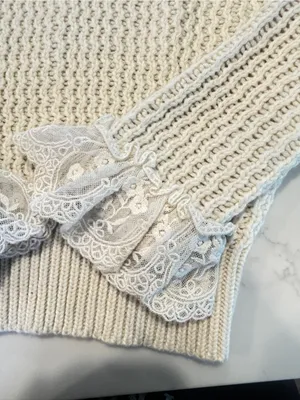 Lace Knit Sweater size small thumbnail 7