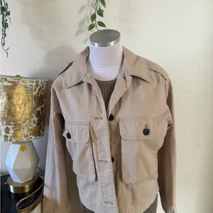 H&M Tan Utility Jacket thumbnail 2