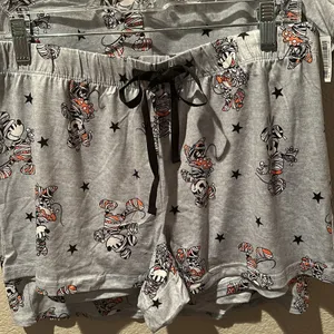 NWT Disney Halloween Mickey & Minnie Mouse Mummy Sleep Short Set sz M thumbnail 3