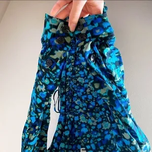 GANNI Azure Blue‎ Wrap Dress 34 thumbnail 7