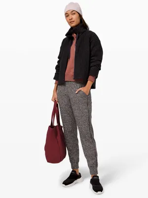 Lululemon Ready to Rulu Jogger Crop W6BEWS Women’s Size 6 Heather Black! thumbnail 2