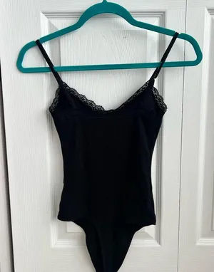 American Eagle Outfitters Black Fitted Bustier Bodysuit thumbnail 3