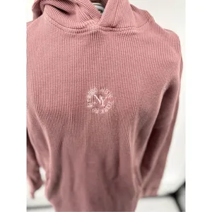 Zara New York 5th Ave Ribbed Hoodie Size M Pink thumbnail 3