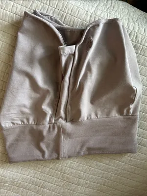 Free People Movement Limitless fold over retro Shorts Oyster M NWOT thumbnail 8