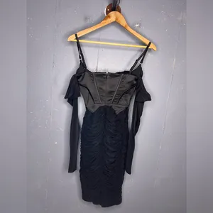 House of CB FREYJA Black Gathered Corset Dress Size XS Plus Cup thumbnail 6