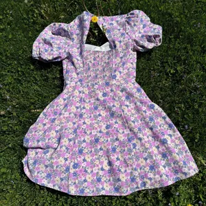 Forever 21 Sweetheart Tea Party Puff Sleeve Purple Dress thumbnail 4