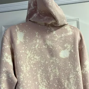 Pink Floyd Blush Pink Bleached Hoodie with Strings and Kangaroo Pocket- Large thumbnail 13