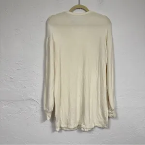 Reformation Cream Long Sleeve Tunic Sweater Womens XS Casual Pullover thumbnail 9
