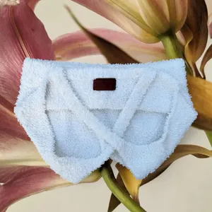 POL White Fuzzy Knit Cropped Sweater Tank thumbnail 8