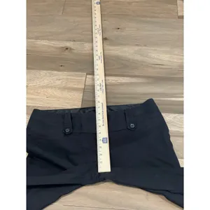 Guess Straight‑Leg Cropped Pants Size "29 Black Cotton Modern Fit thumbnail 4