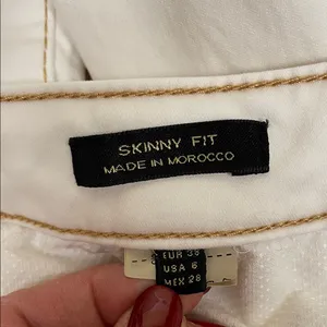 Massimo Dutti Women’s Skinny Fit White Pants thumbnail 10