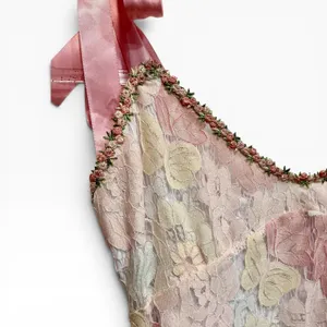 Sugar Thrillz Dolls Kill Pink Floral Butterfly‎ Lace Mini Dress Whimsigoth S thumbnail 2