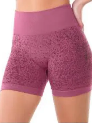 Dfyne High-Waist Seamless Athletic Shorts — Dusty Rose 1123 thumbnail 1