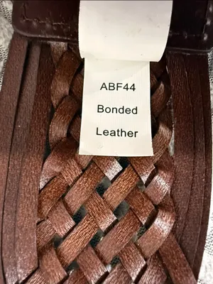 Merona Braided Leather Belt for Women in Dark Brown with Horseshoe Silver Buckle thumbnail 10
