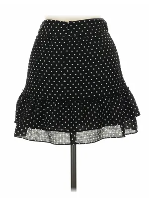 Sézane Carolina black polka-dot print mini skirt thumbnail 3