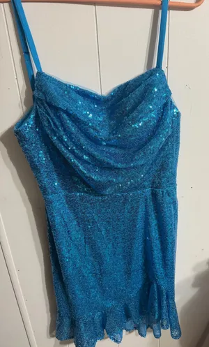 Blue Party Dress Size 6 thumbnail 1