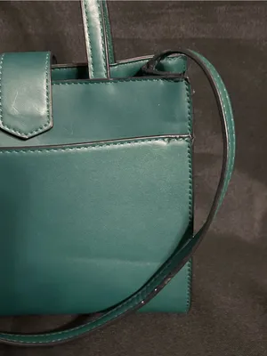 A New Day Women’s Structured Teal Crossbody Shoulder Bag Purse thumbnail 4