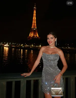 Zara Silver Sequin Strapless Mini Dress - Elegant Evening Sparkle thumbnail 2