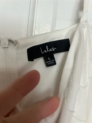 Lulu's White Lace Slip Dress with Spaghetti Straps thumbnail 4