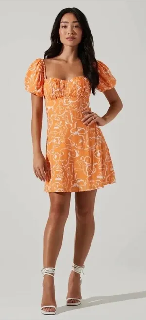 ASTR The Label ESILDA SWEETHEART NECKLINE MINI DRESS thumbnail 1