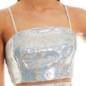 FINAL PRICE GB ( Gianni Bini ) Sequined Cropped Top thumbnail 1