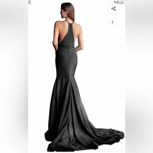 Jovani Halter Neck Formal Dress thumbnail 2
