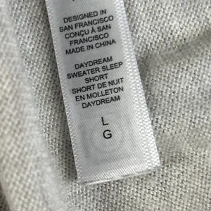 Athleta Daydream Sweater Sleep Shorts Womens Large Wool Blend Cream 985737 thumbnail 3