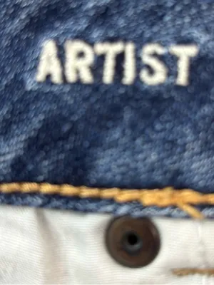 American Eagle Outfitters XL Light Blue Distressed Denim Jean Shorts thumbnail 4