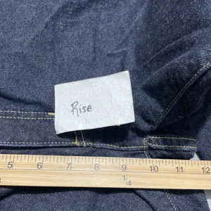 GAP Low Rise Flare Jeans Size 12 Dark Wash Denim Blue Jeans Y2K 2000s Classic thumbnail 9