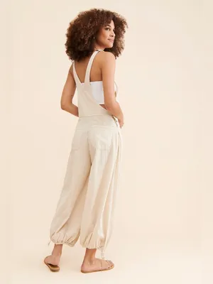 Free People Women’s Size M Follow The Sun Overalls In Morning Oak thumbnail 4