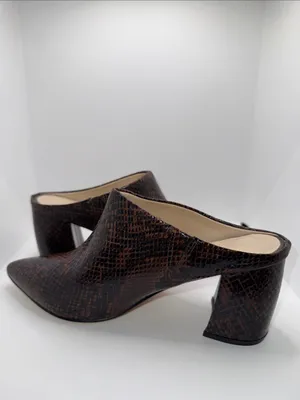 Marc Fisher Ragni Mules Snakeskin Print Women’s Size 7.5 thumbnail 3