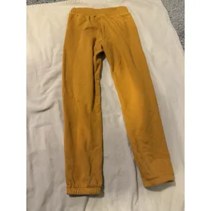 Gap Kids Solid Logo Sweatpants Lounge Mustard Yellow Girls Sz XL 12 Lounge thumbnail 5