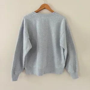 Aritzia Tna Sweatshirt CozyAF Fleece 2 Heather Grey Oversized Crewneck Pullover thumbnail 5