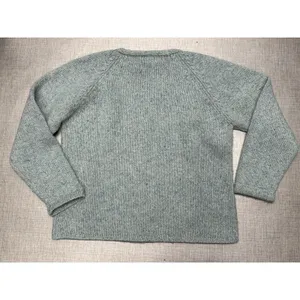 Vintage Women LL Bean‎ Wool Mohair Blend Green Sweater Chunky Medium Hong Kong thumbnail 2