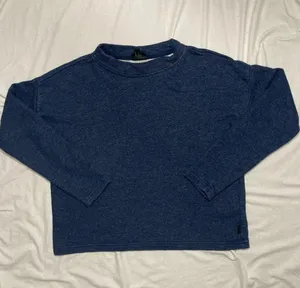 Patagonia Mount Sterling Organic Cotton Crewneck Pullover Size Large Navy Blue thumbnail 1