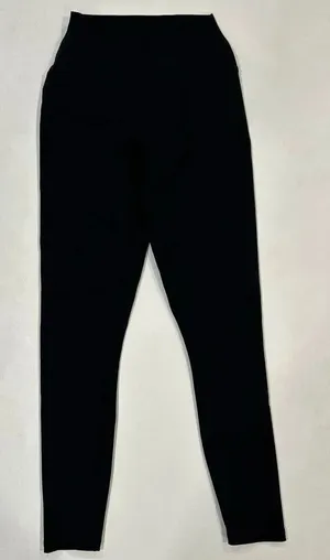 Alo Yoga High Waist Slash Leggings XS Black Cutout Detail thumbnail 1