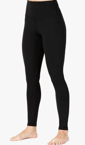 NEW Black Sunzel Workout Leggings High Waist Tummy Control L 28” inseam thumbnail 1