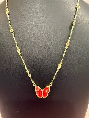 Kendra Scott | Gold Plated Butterfly Pendant Necklace thumbnail 2