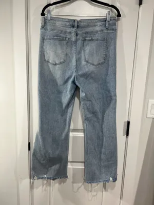 Risen High Rise Distressed Jeans thumbnail 4